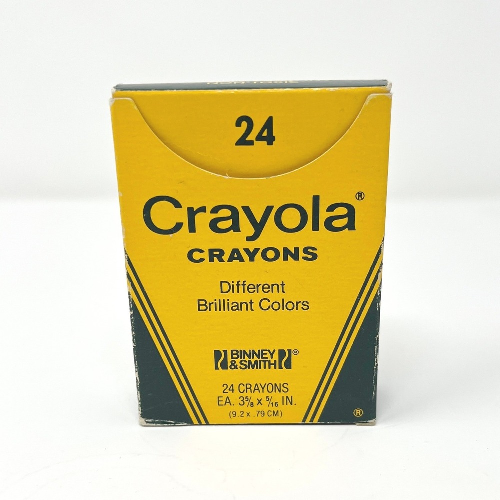 Vintage Crayola 20 Count Crayons Yellow Vintage 1993 Binney & Smith Box Made USA